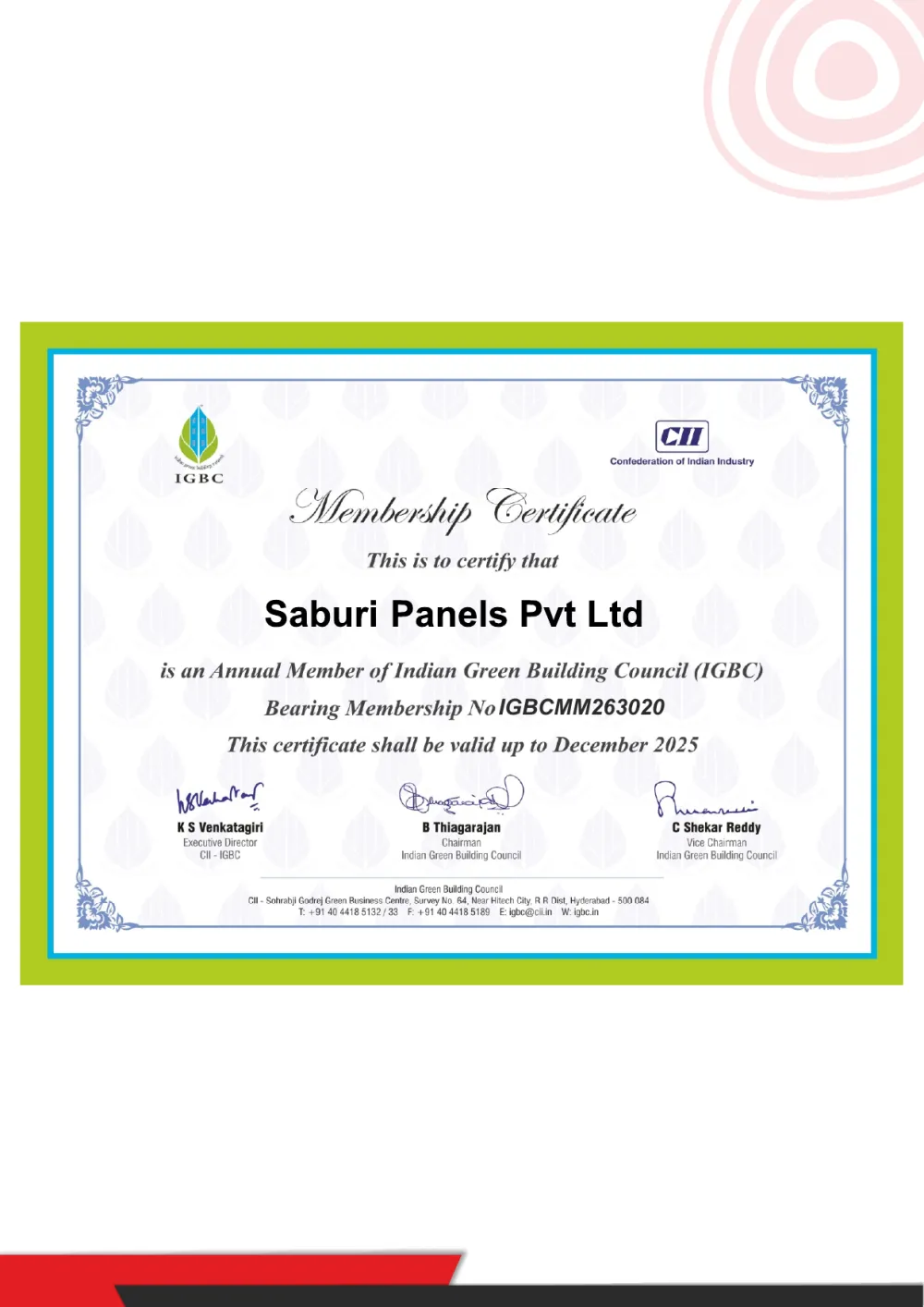 IGBC — Indian Green Building Council