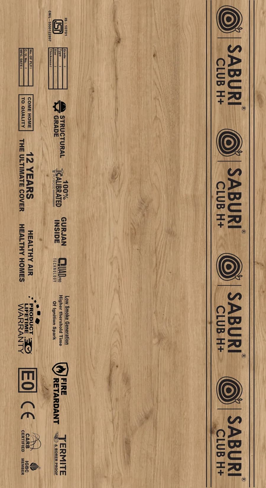 Saburi Club H+ product board