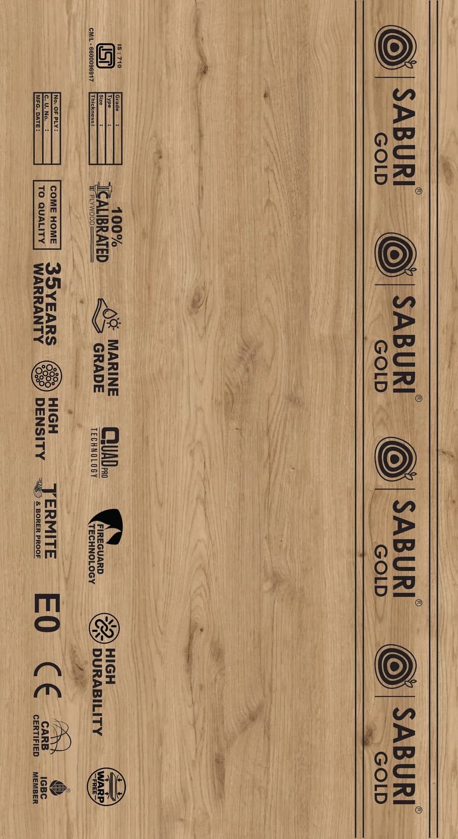 Saburi Gold board full view
