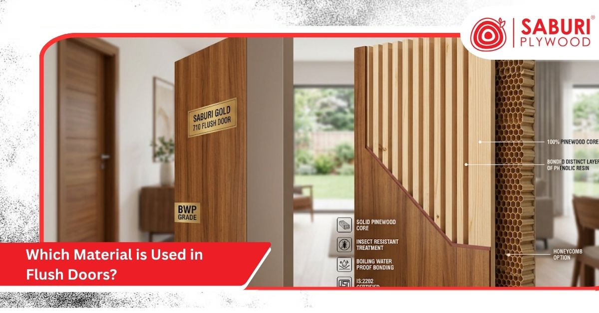 Which Material is Used in Flush Doors?